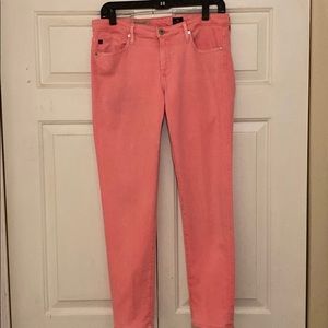 Anthropologie Pink skinny pant